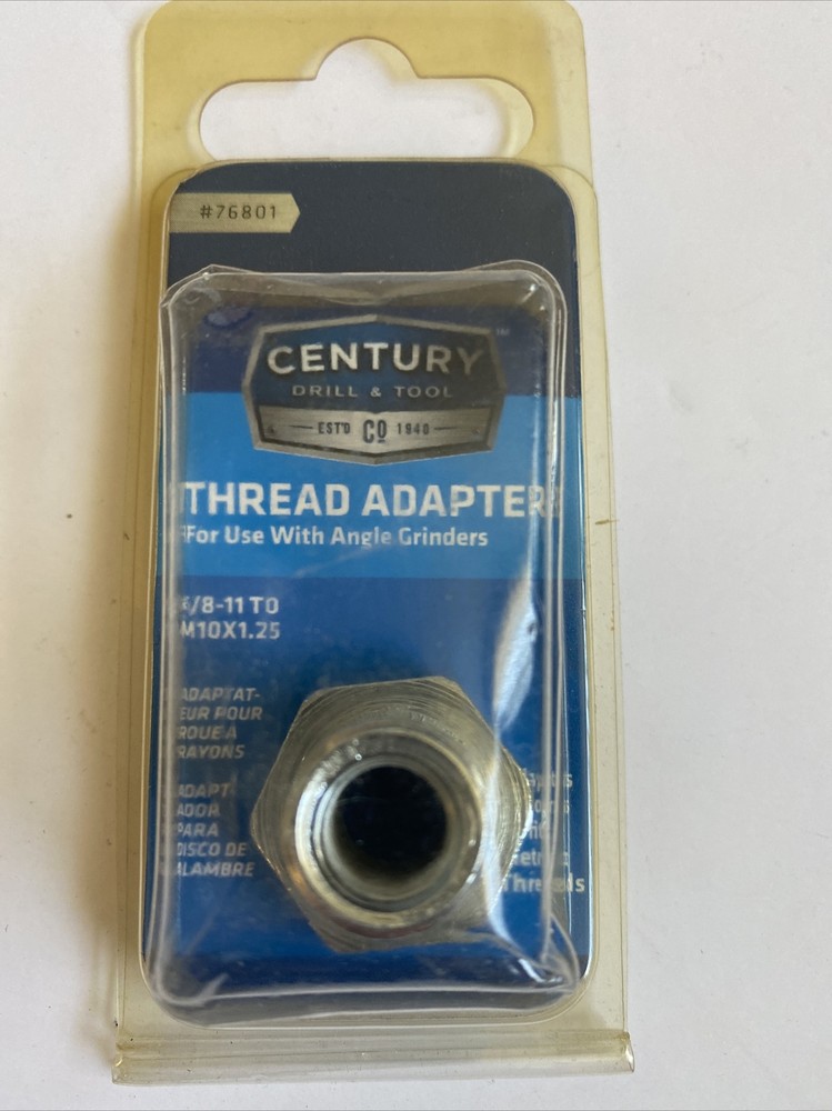 Century Drill & Tool 76801 Angle Grinder Thread Adapter