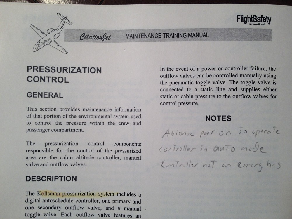 CitationJet 525 Maintenance Training Manual.