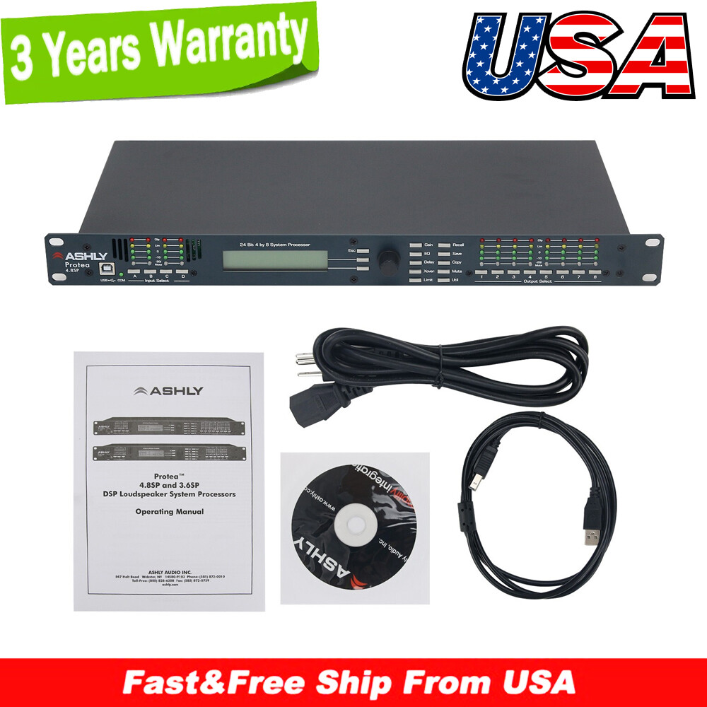 4.8SP 110V Digital DSP Audio Processor Original Software 4 Input 8 Output #USA=