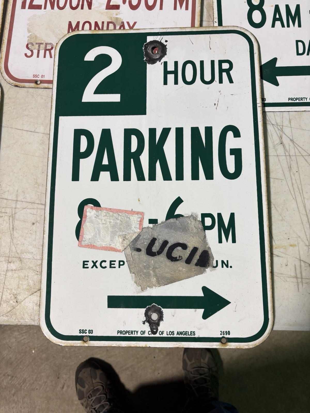 porcelain california street sign Vintage Original