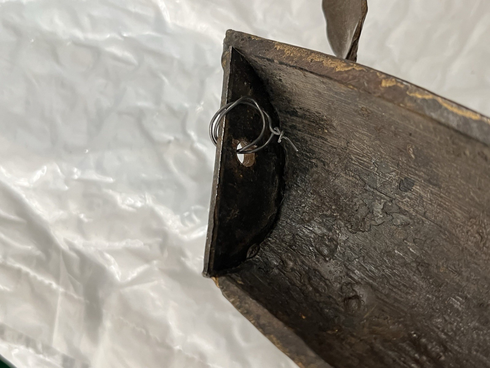 Vintage Pair Solid Bronze Gilt Magical Mystic Forest Wall Candle Holder Sconces