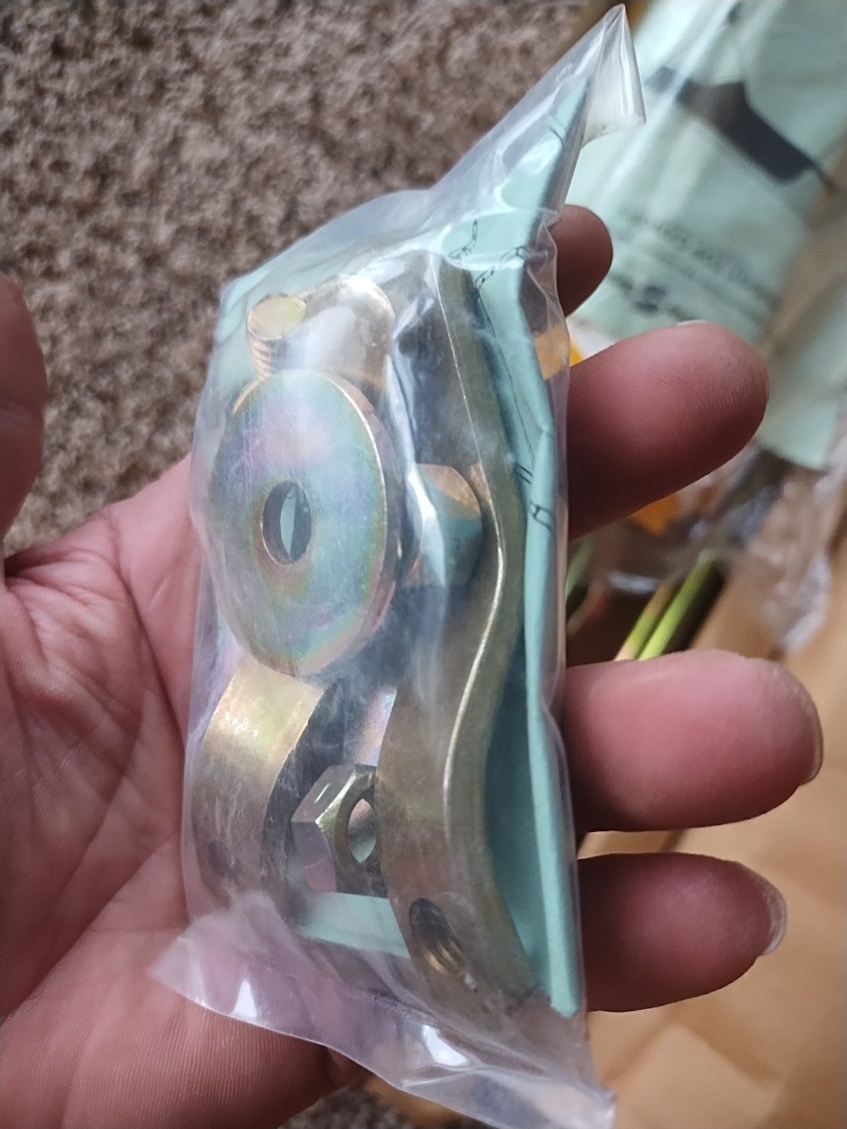 BUGGY TOP Umbrella TRACTOR 3 Bow Frame Yellow White Canopy Minneapolis Moline 40