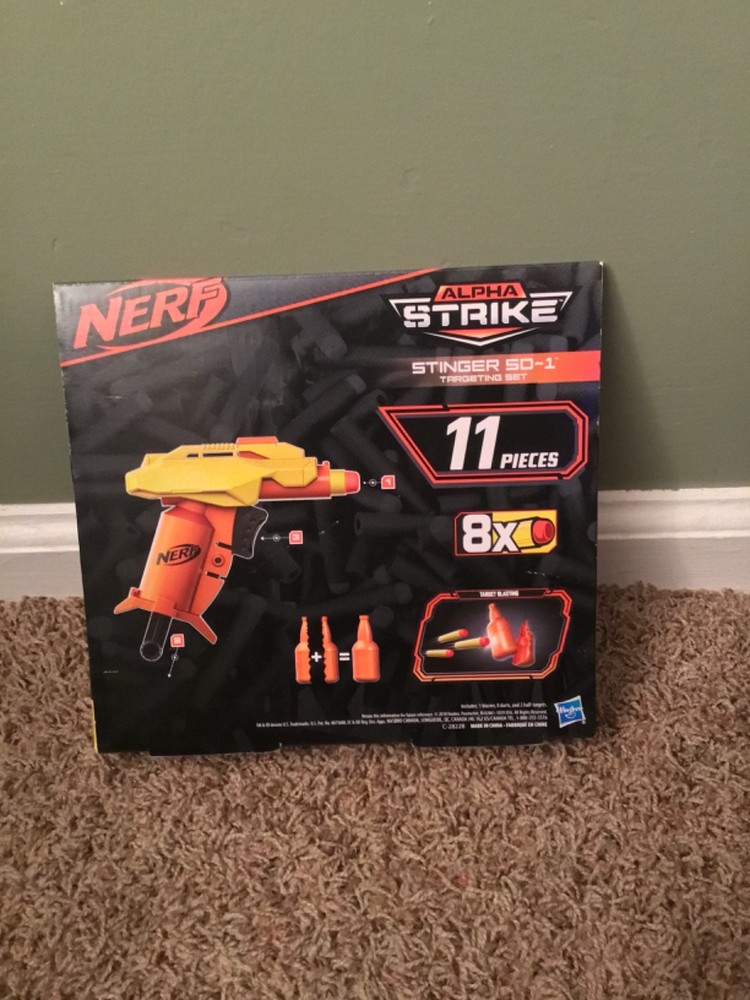 2018 Hasbro Nerf Alpha Strike Stinger SD-1 11 Piece Targeting Set
