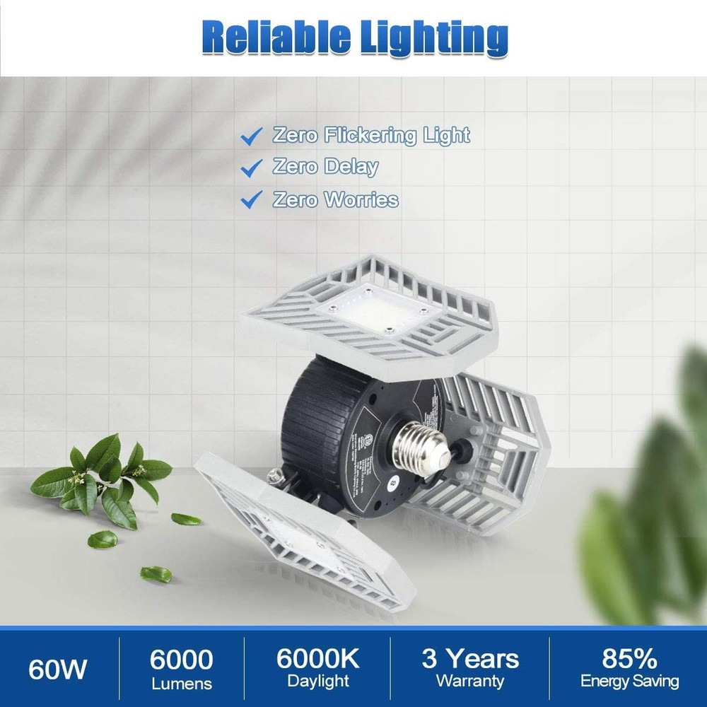 Adonixx Three Led Garage Light- Adjustable light-Basement led Light