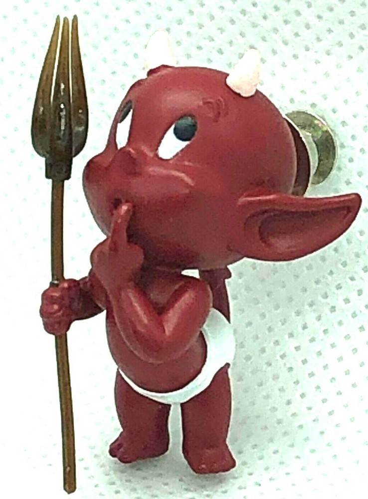 HOT STUFF: Little Devil Perplexed 3D Sculpted PVC PIN - Harvey Comics Licensed