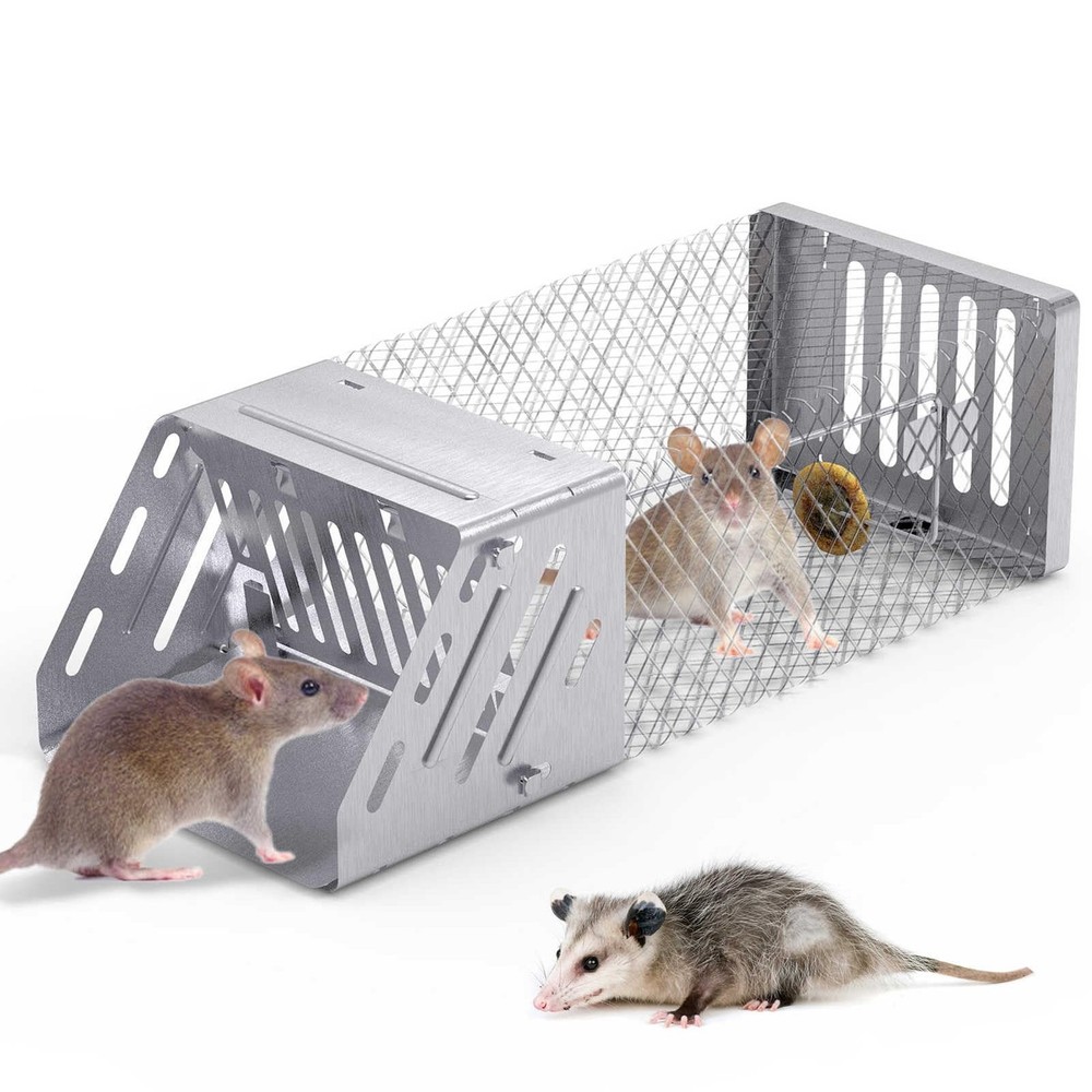 Humane Rat Trap, Automatic Continuous Live Animal Cage Trap That Work for Ind...