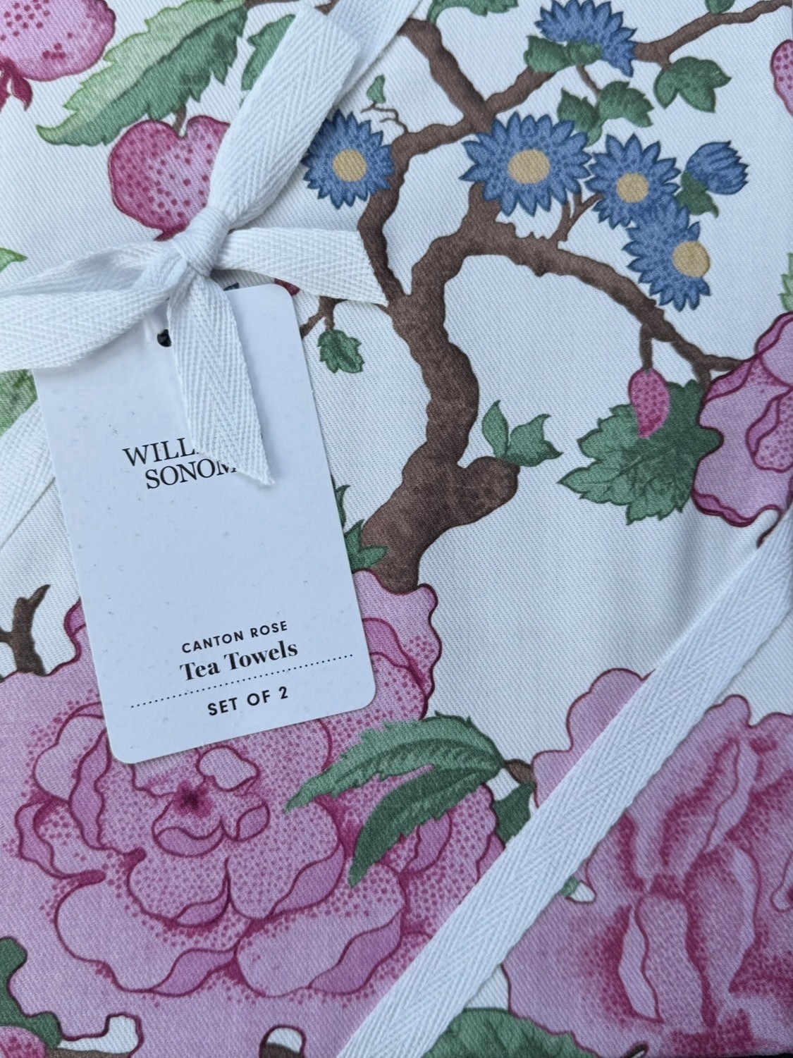 Williams-Sonoma Canton Rose Towels Towels Set/2