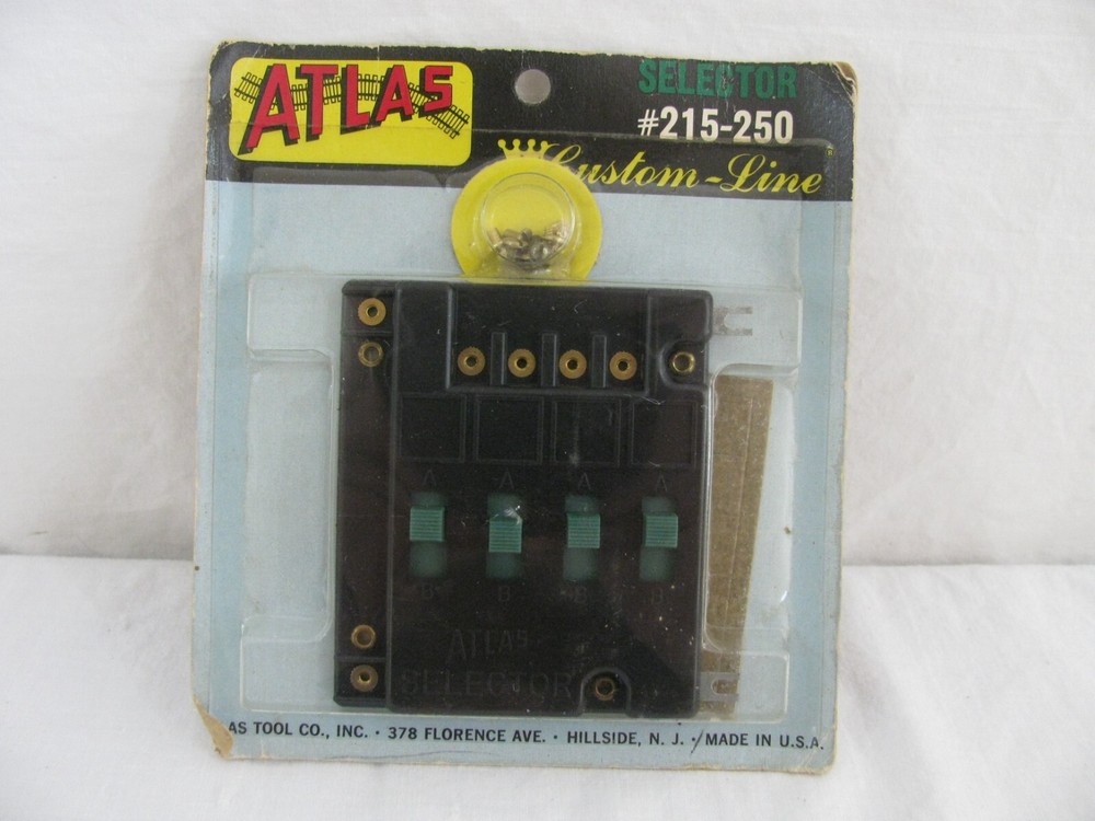 Vintage Atlas Custom Line 4-Switch Selector Panel #215-250 NOS