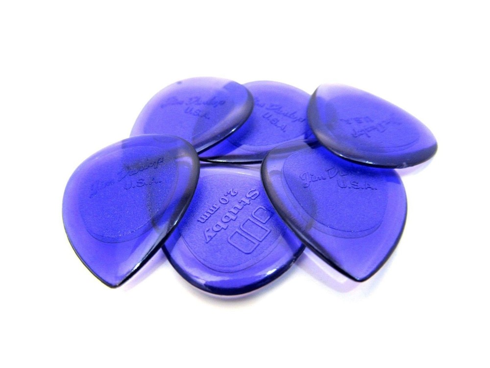 Dunlop Guitar Picks 6 Pack Regular Stubby Guitar Picks 2.0MM 474P