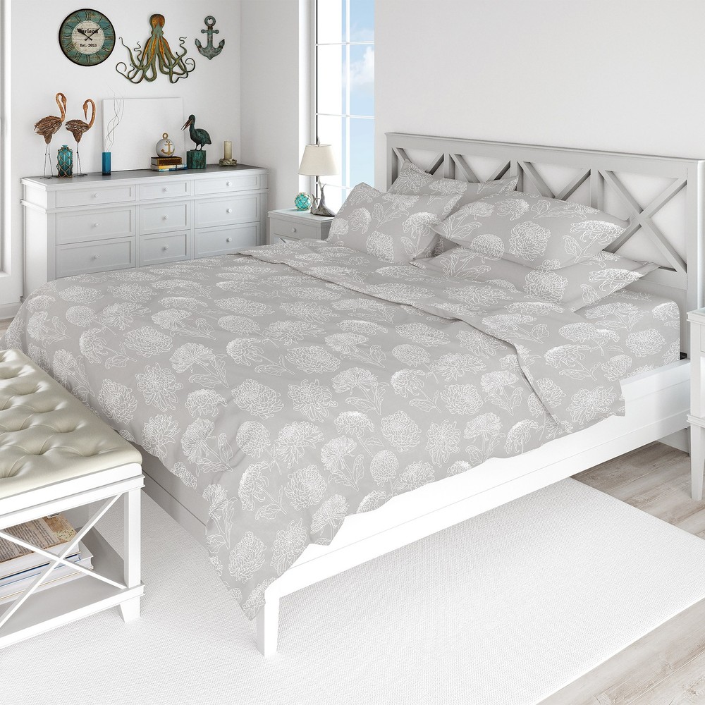 Swiss Collection Sheet Set  Queen Grey