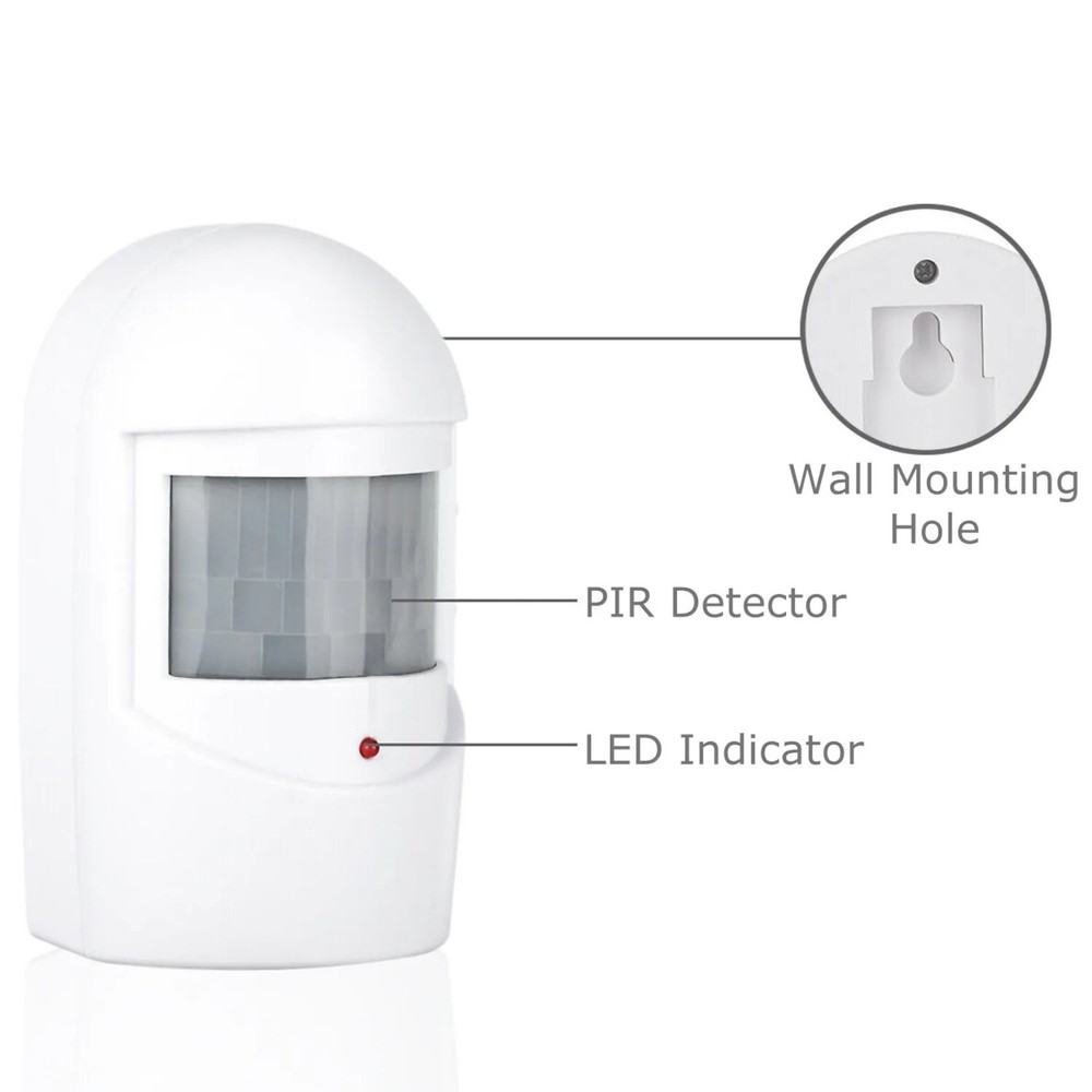 New 110db Infrared Motion Sensor Home Garage Alert Security System