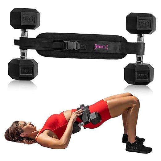 Exercise Hip Thrust Belt - Glute Trainer for Home Workouts with Extra Padding