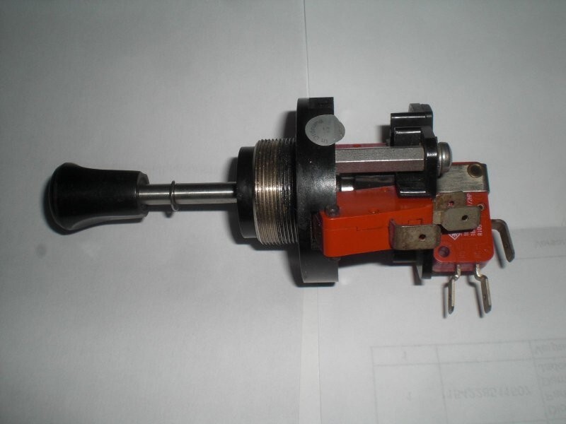 Joystick control switch single lever command device 2 + 1 radio x 16A Euchner cross tilt