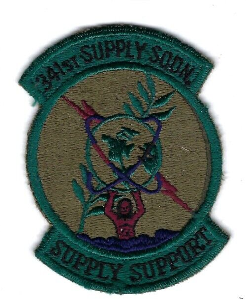 PATCH USAF 341st SUPPLY SQ MALMSTROM AFB B11-4
