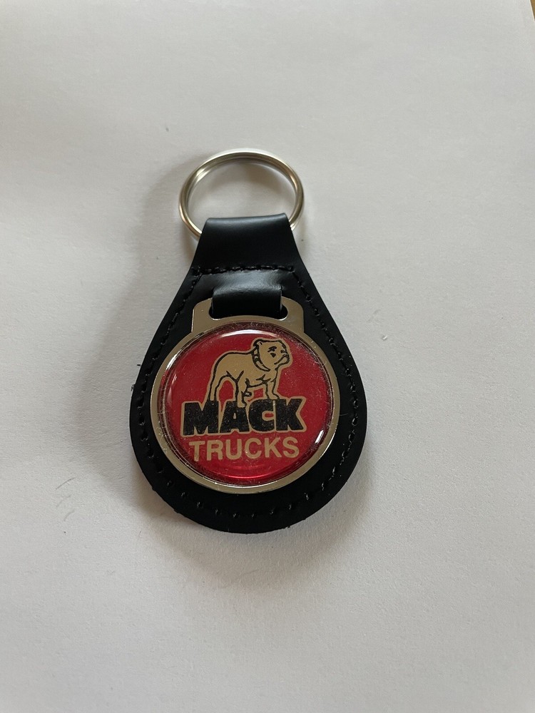 Mack Keychain Mack Black Leather Key Chain