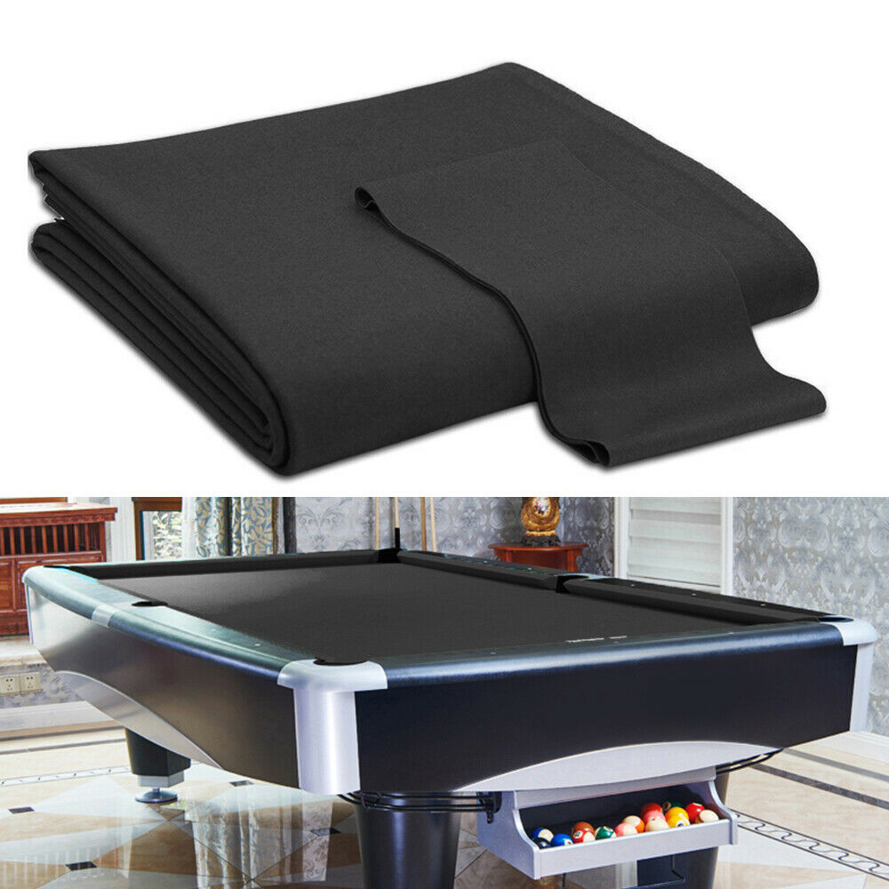 9ft Table Worsted Pool Table Cloth Mat Cover Fast Billiard Felt PRE-CUT Rail