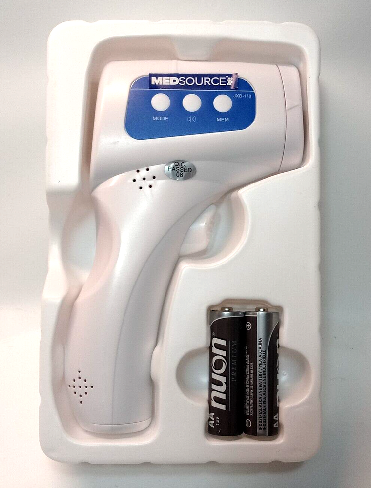 NIB MEDSOURCE 6 in 1 Non-Contact Infrared 1 Second Thermometer