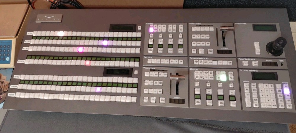 Ross Video Vision 2 Control Panel V2MP-001 - Powers On - Very Nice - UNTESTED