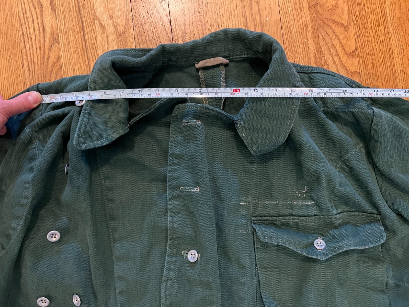 WWII German Heer Panzer Summer Wrap Large/XL Green Cotton Twill Reproduction?