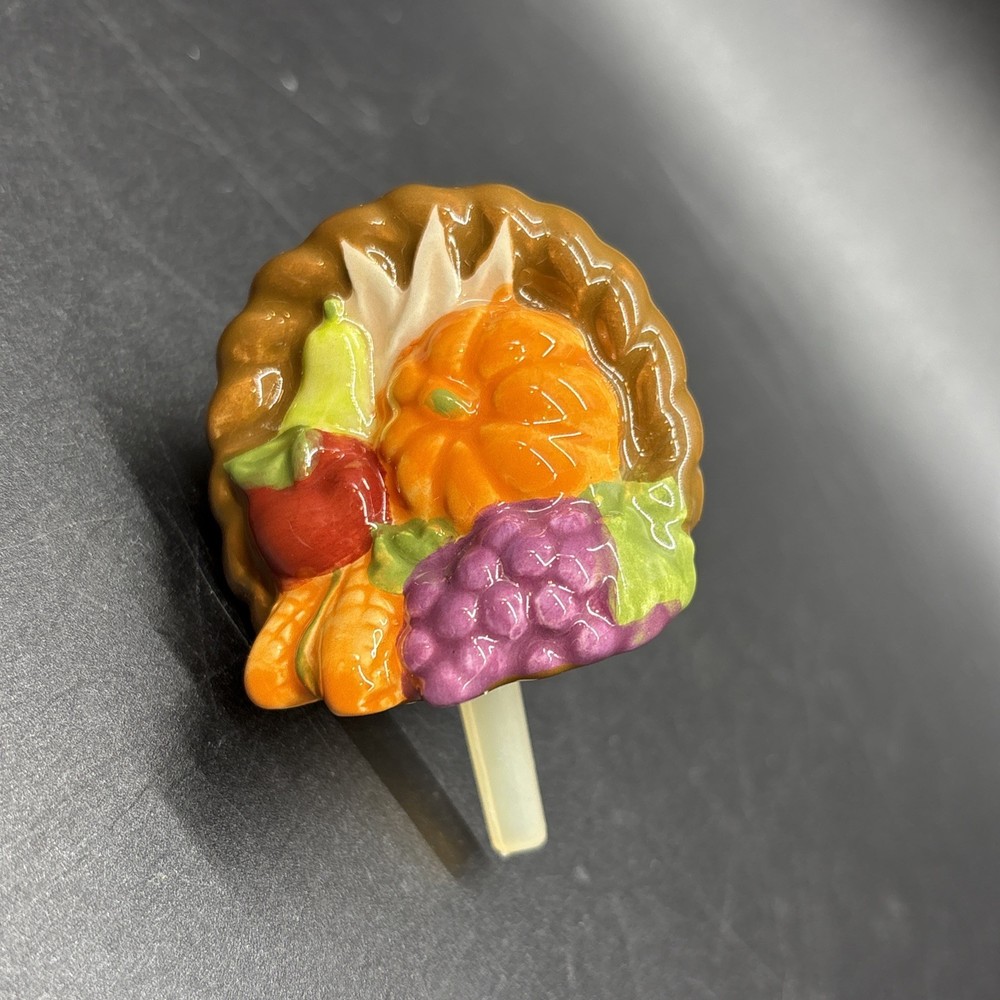 Nora Fleming Mini Cornucopia Autumn's Bounty Platter Charm Thanksgiving