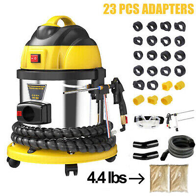 Engine Intake Pipe Valve Walnut Sand Clean Machine+23PCS Walnut Blaster Adapters