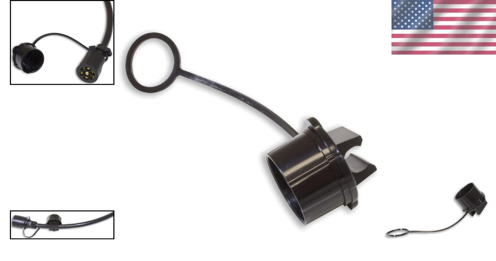 Multicolored 7-Way Trailer Plug Protector - Compact and Lightweight Design