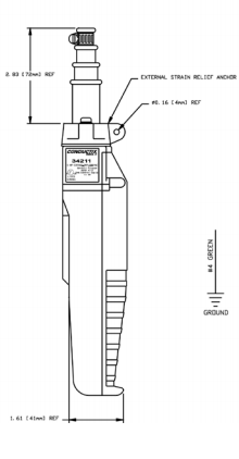 60 Series 2-Button Hoist Pendant (XA-34211) CM Budgit Coffing Replacement