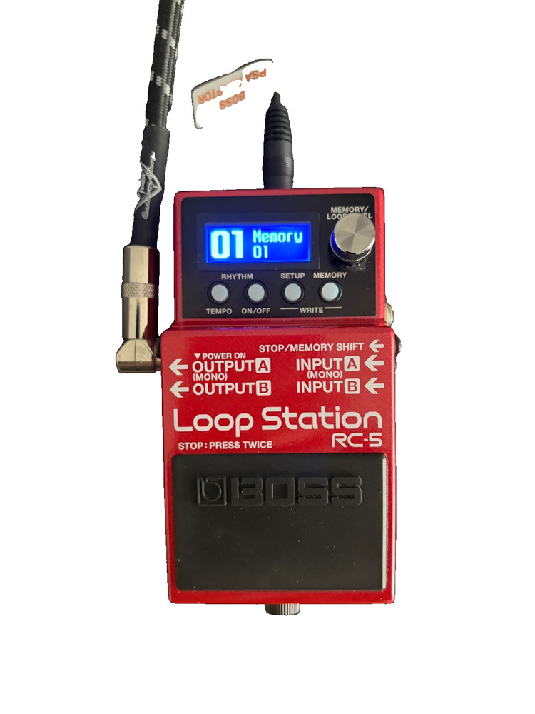 Boss RC-5 Loop Station Guitar Effects Pedal with PSA AC Adapter
