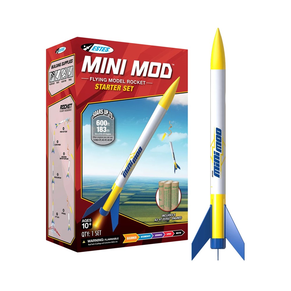 Estes Flying Model Rocket Starter Set Mini Mod  EST 0643
