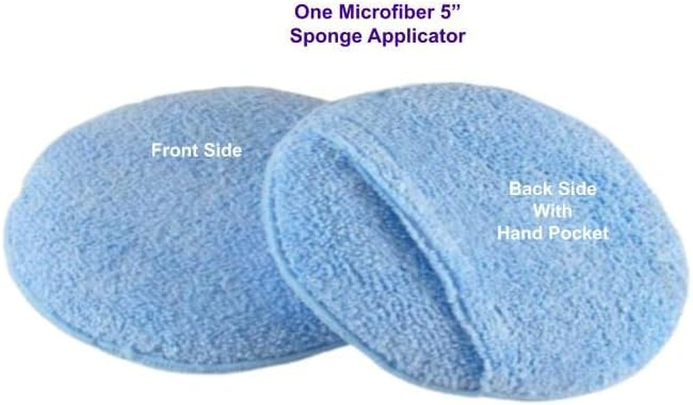 Leather CPR Microfiber Applicator Sponge - Leather Conditioner Applicator, round