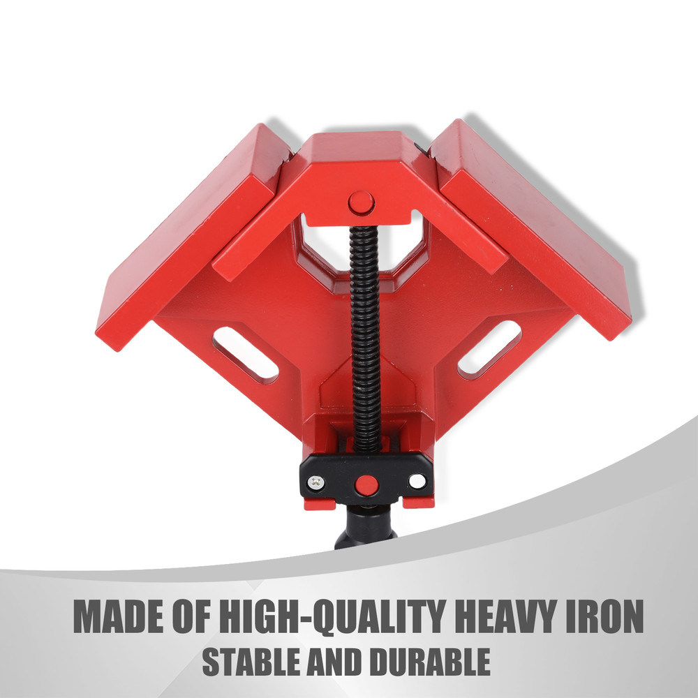 Heavy Iron Single Handle 90 Degree Corner Clamp Woodworking Right Angle Tool