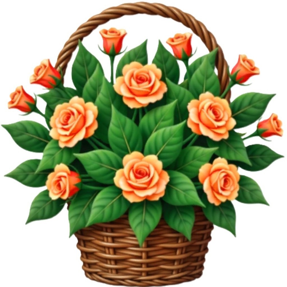 30 Custom Rose Wicker Basket Personalized Address Labels