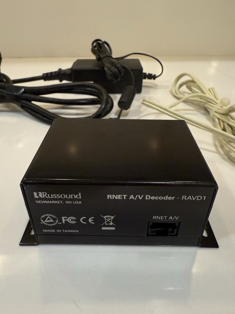 Russound RAVD1 RNET A/V Decoder (3 Units) w/Connecting Cable & Power Cord Bundle
