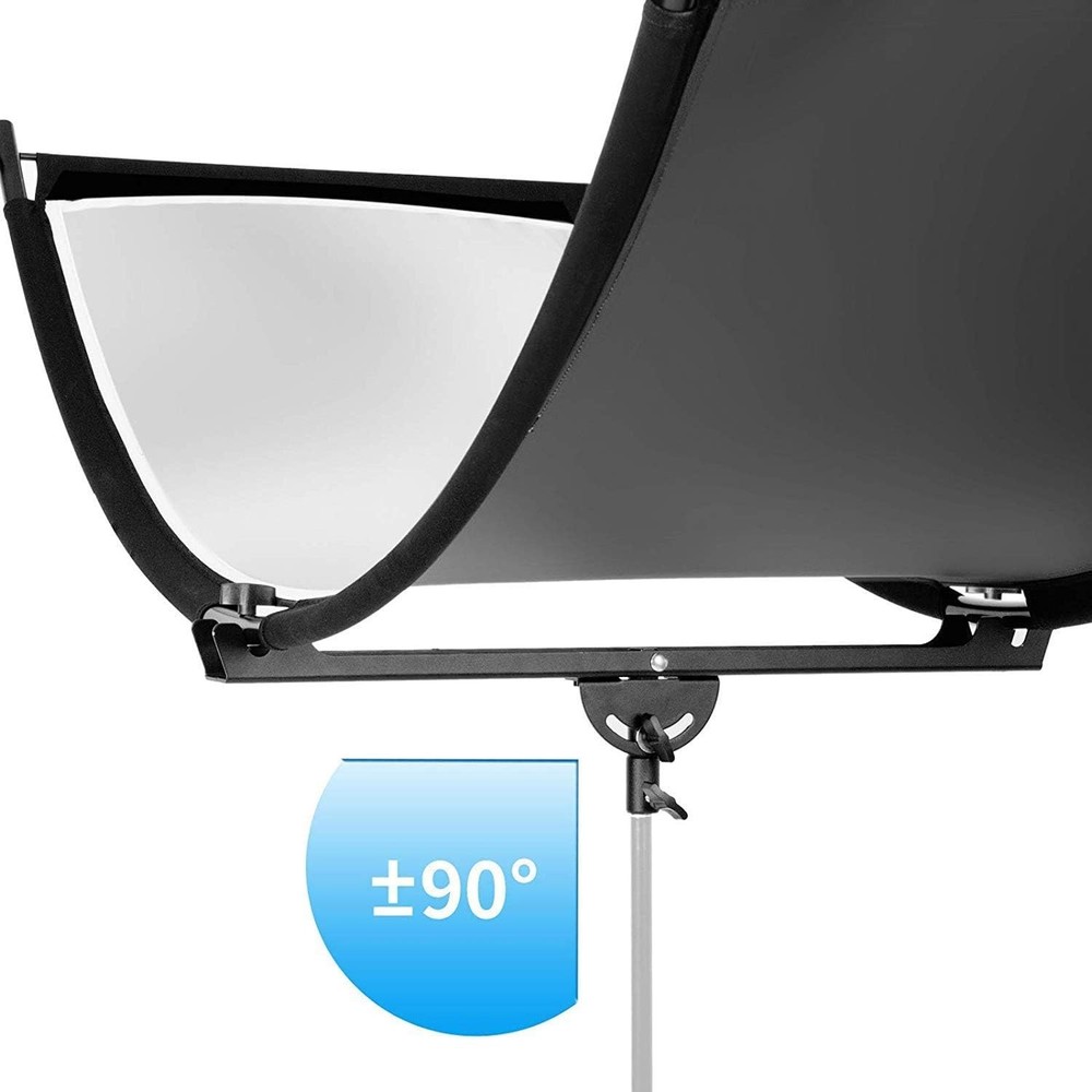 Curved Reflector Clamshell Light Reflector/Diffuser, 24x70 inches Photography...