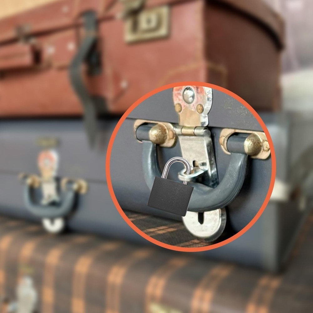 Portable 2-Pack Small Padlocks for Securing Bags and Lockers - Durable Design