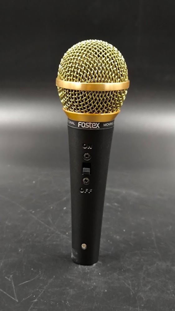 Fostex M-5 Unidirectional Microphone Used Working Black