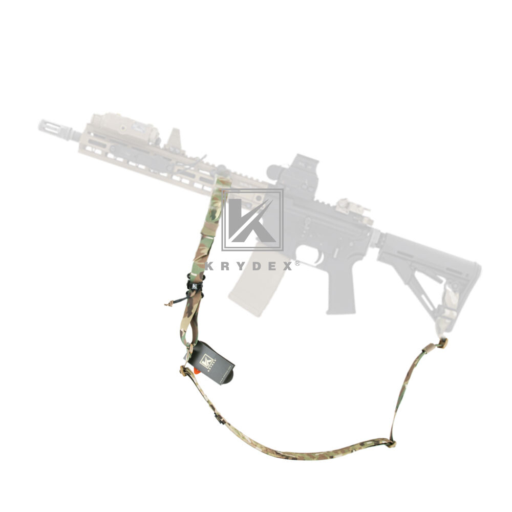 KRYDEX Tactical Sling Strap Slingster Pull Tab 2-Point Quick Adjust Ranger Green