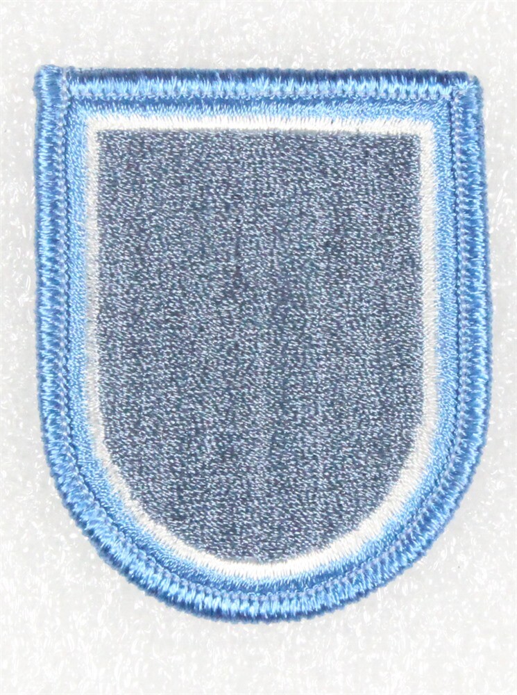 Army Beret Flash Patch: E Co. 110th Military Intelligence Bn - merrowed edge