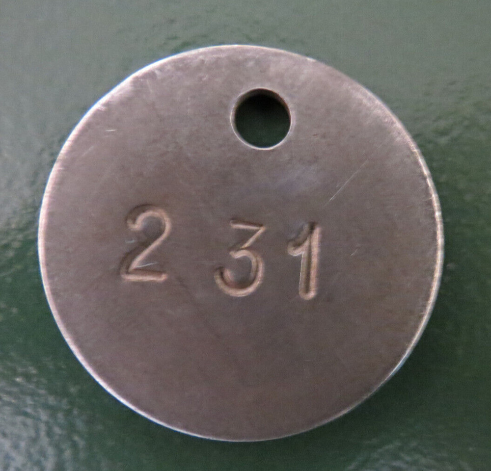 Colliery Pit Check Tally - marked 231