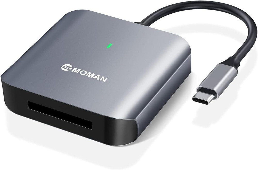 Moman C1B CFexpress Card Reader Type B Card Reader USB C 3.1 Gen 2 10Gbps