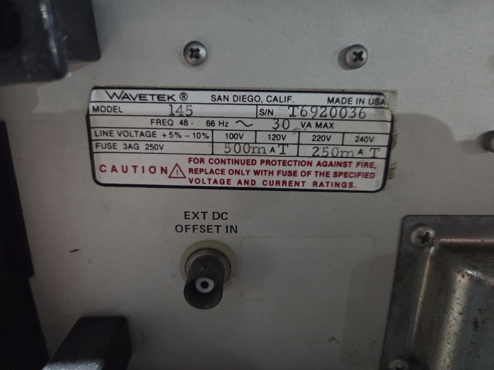 Wavetek 145 20MHz Pulse/Function Generator