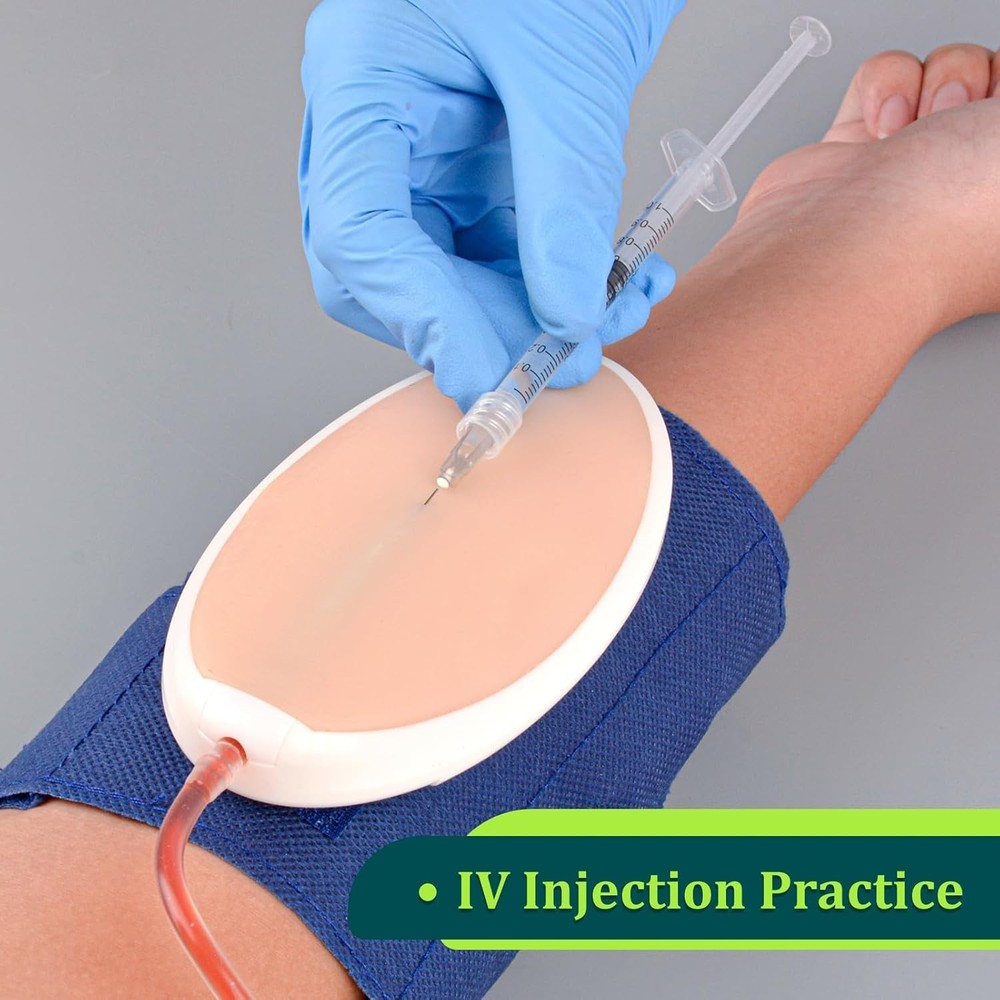 Nursing IV Start Kit: Authentic Venipuncture Trainer - Silicone Injection Pad