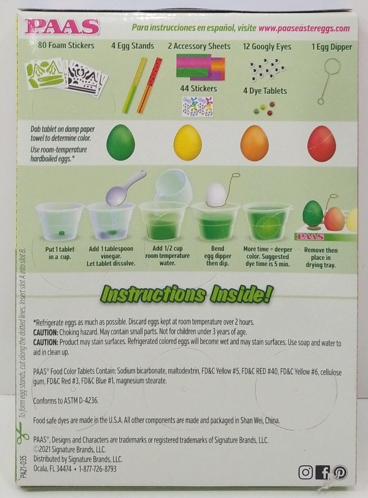 PAAS Cute as a Bug Decorates 12 Eggs Easter Egg Decorating Kit