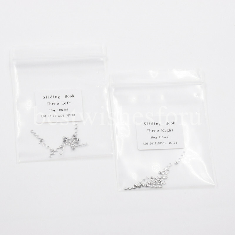 Dental Orthodontic Sliding Hooks Crimpable Left/Right Archwire Multi-Function