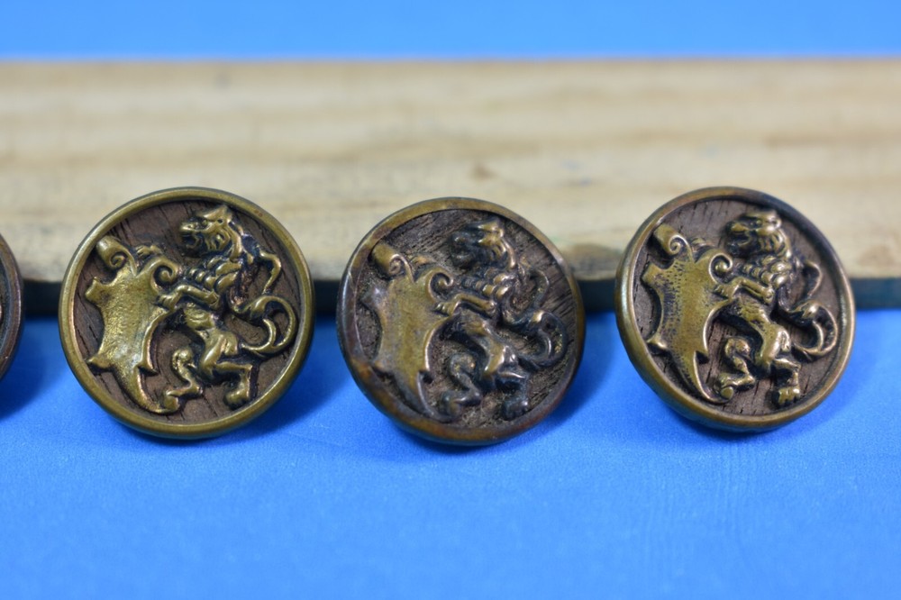 Antique Heraldic Lion Buttons