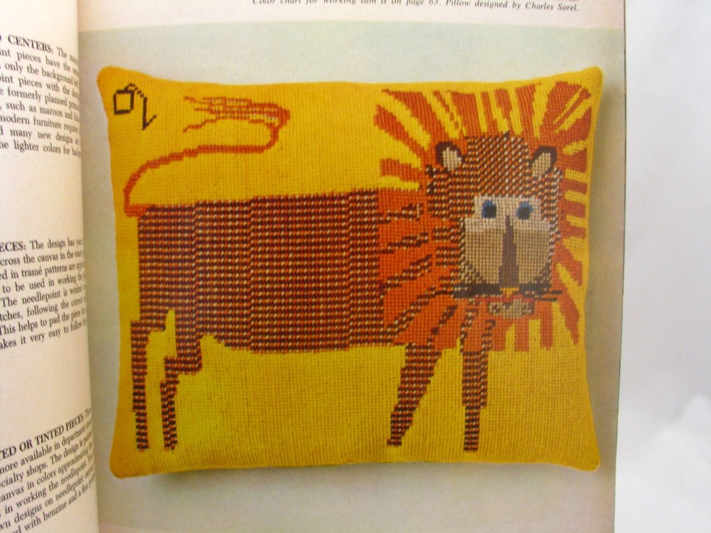Vintage McCalls Needlepoint Beginners Step by Step 1972 Patterns Stitches Design