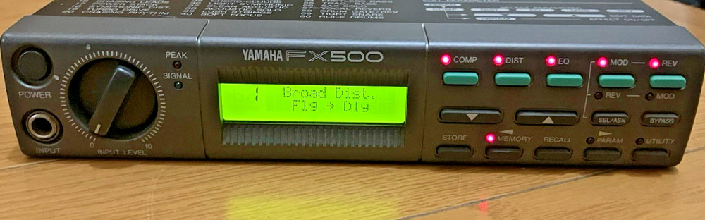 Yamaha FX500 Simul-Effect Processor Made in Japan Rack Effects w/ Adapter Used