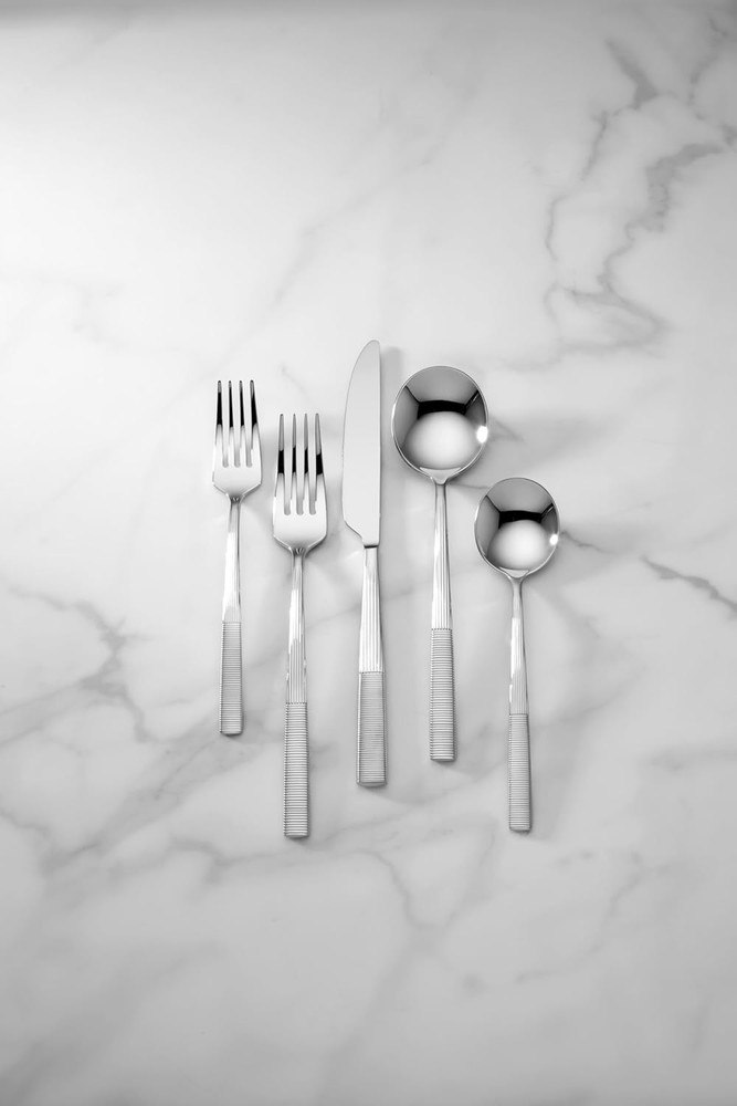 898323 Modulus Mirror 20-Piece Flatware Set