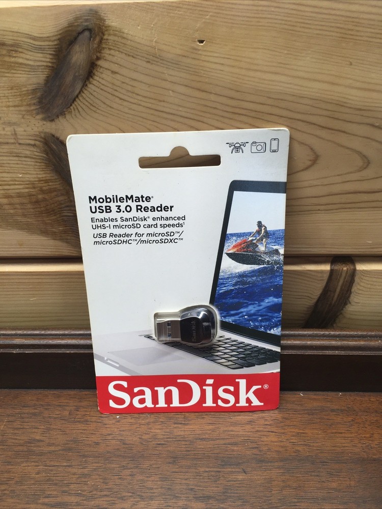 SanDisk MobileMate USB 3.0 microSD Card Reader Compact Durable Fast Transfer
