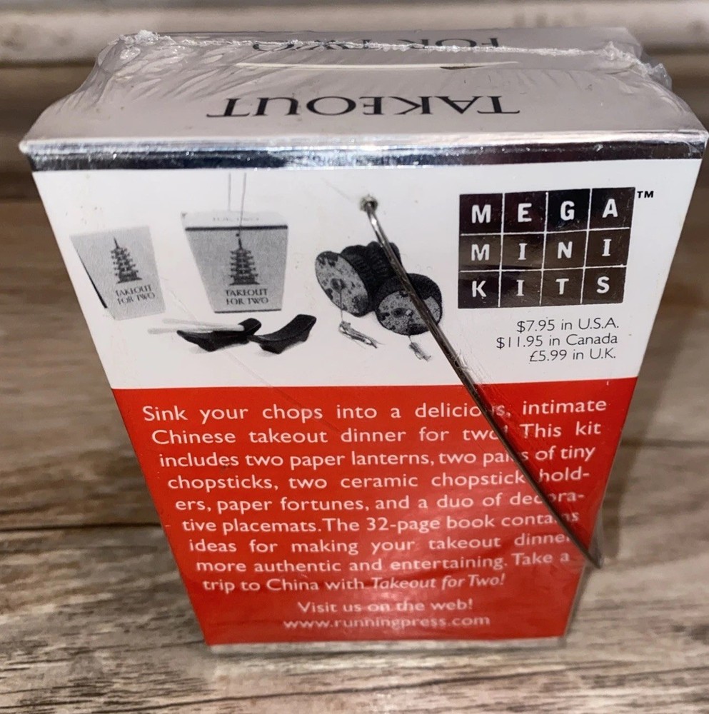 Takeout For Two Mega Mini Kits with Tiny Chopsticks Lanterns And More New Sealed
